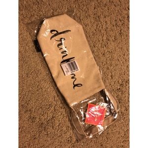 New canvas “Drink Me” wine bag